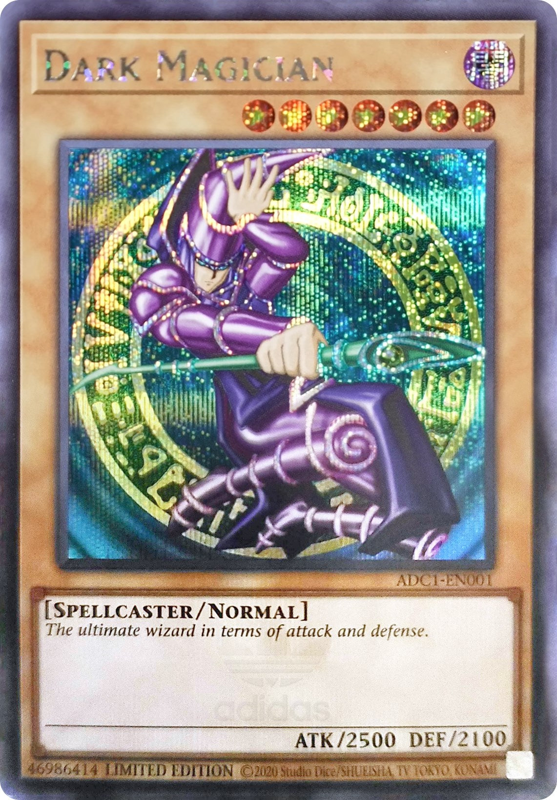 Dark Magician (Adidas Exclusive) [ADC1-EN001] Prismatic Secret Rare | North Game Den