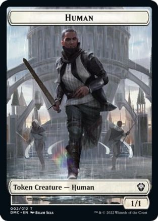 Human // Snake Double-sided Token [Dominaria United Commander Tokens] | North Game Den