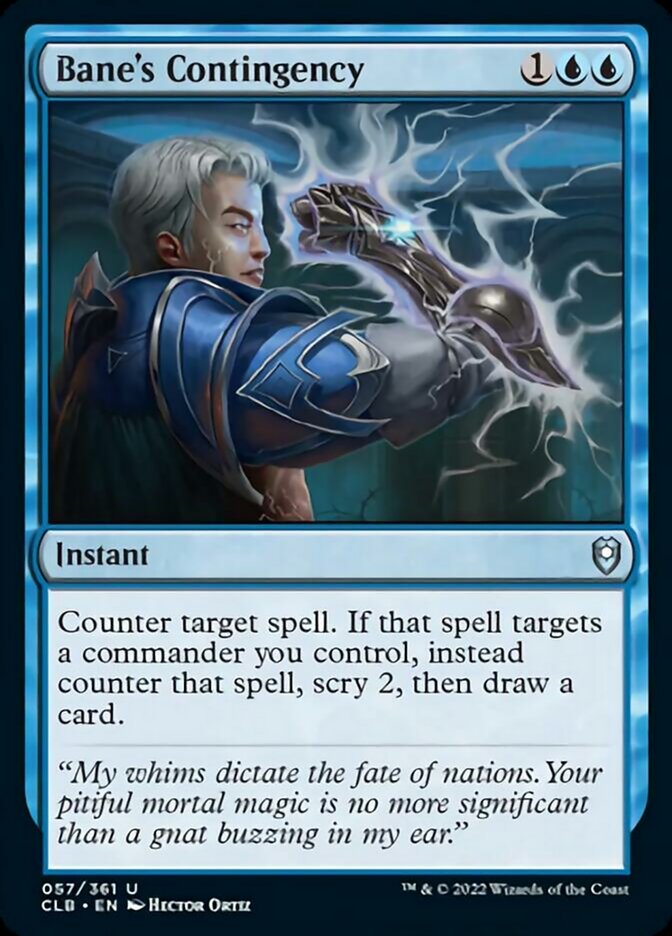 Bane's Contingency [Commander Legends: Battle for Baldur's Gate] | North Game Den