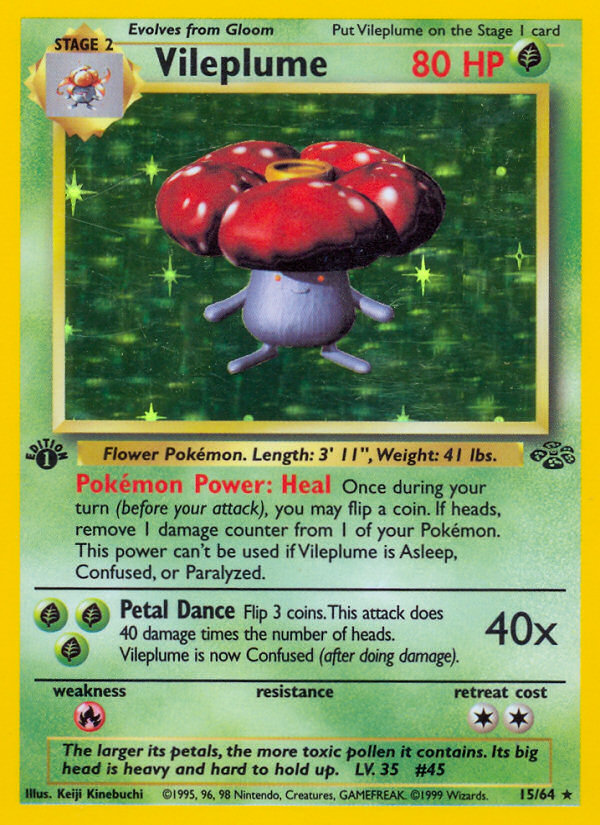 Vileplume (15/64) [Jungle 1st Edition] | North Game Den