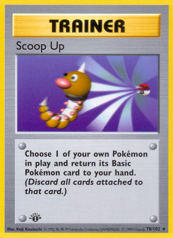 Scoop Up (78/102) (Shadowless) [Base Set 1st Edition] | North Game Den