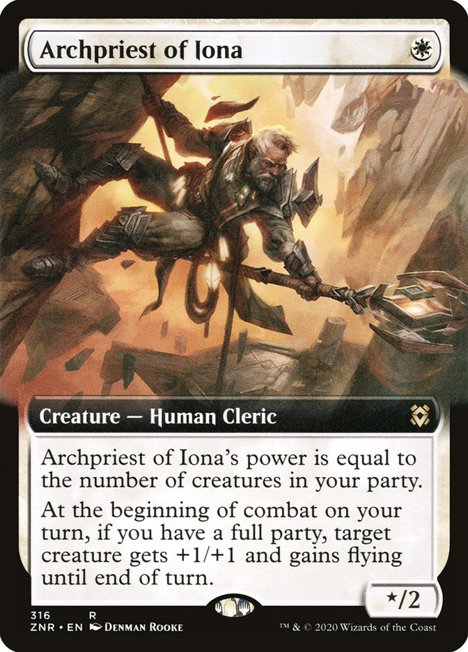 Archpriest of Iona (Extended Art) [Zendikar Rising] | North Game Den