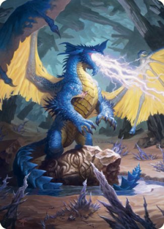 Blue Dragon Art Card [Dungeons & Dragons: Adventures in the Forgotten Realms Art Series] | North Game Den