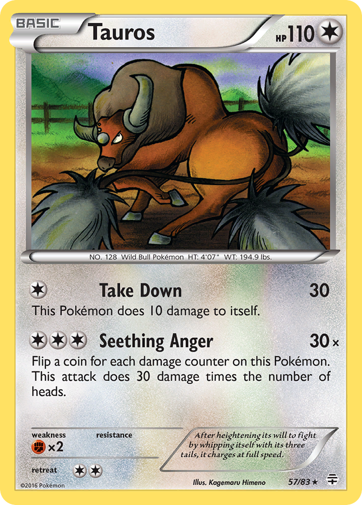 Tauros (57/83) [XY: Generations] | North Game Den