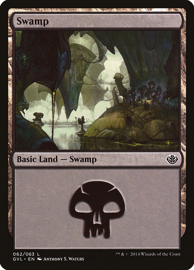 Swamp (62) (Garruk vs. Liliana) [Duel Decks Anthology] | North Game Den