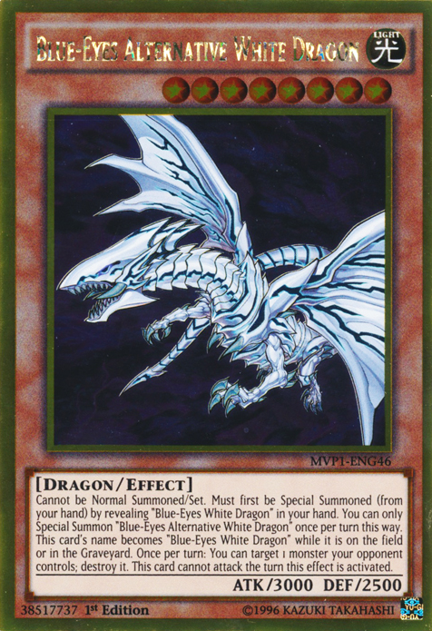 Blue-Eyes Alternative White Dragon [MVP1-ENG46] Gold Rare | North Game Den