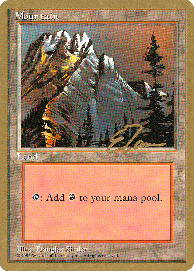 Mountain (et373) (Eric Tam) [Pro Tour Collector Set] | North Game Den