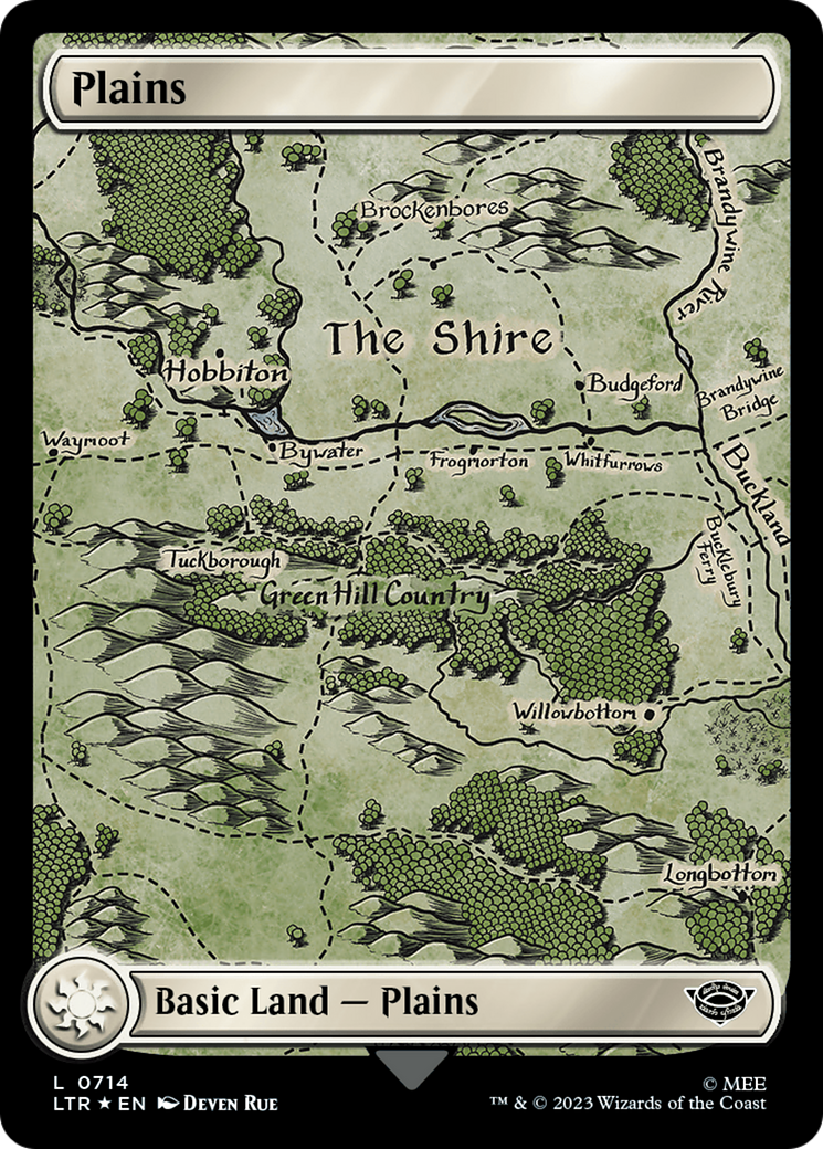 Plains (0714) (Surge Foil) [The Lord of the Rings: Tales of Middle-Earth] | North Game Den