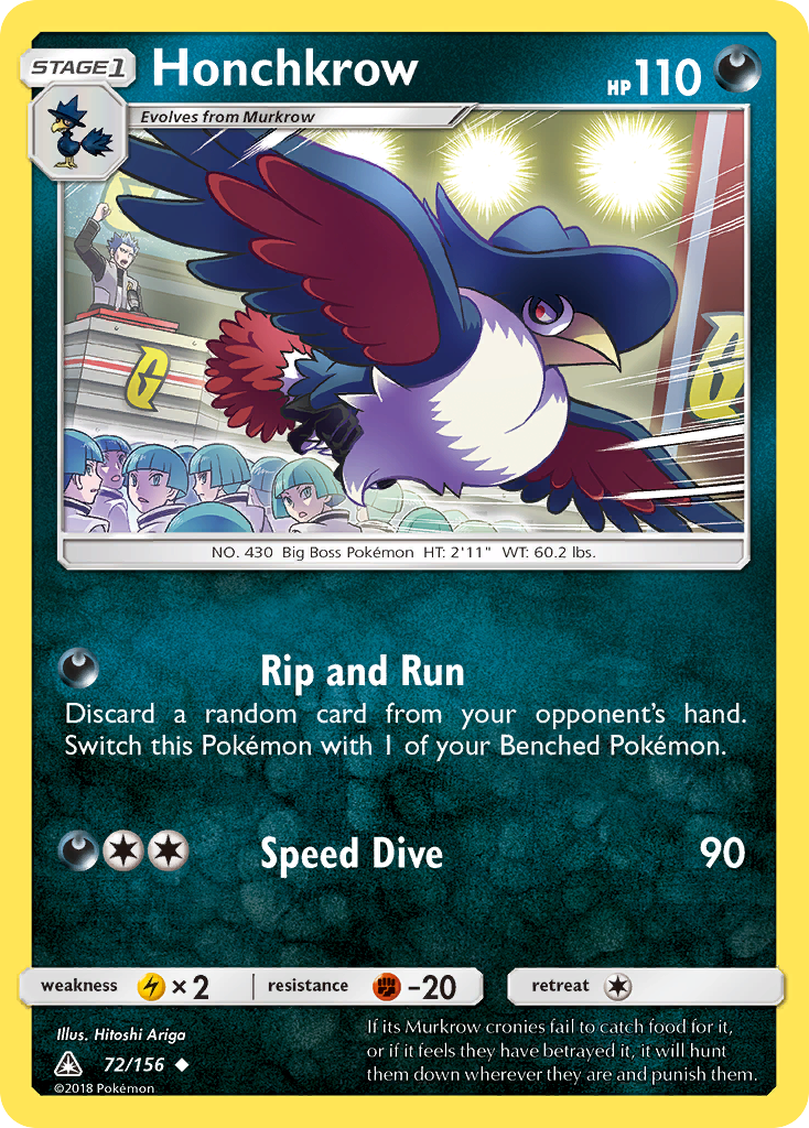 Honchkrow (72/156) [Sun & Moon: Ultra Prism] | North Game Den
