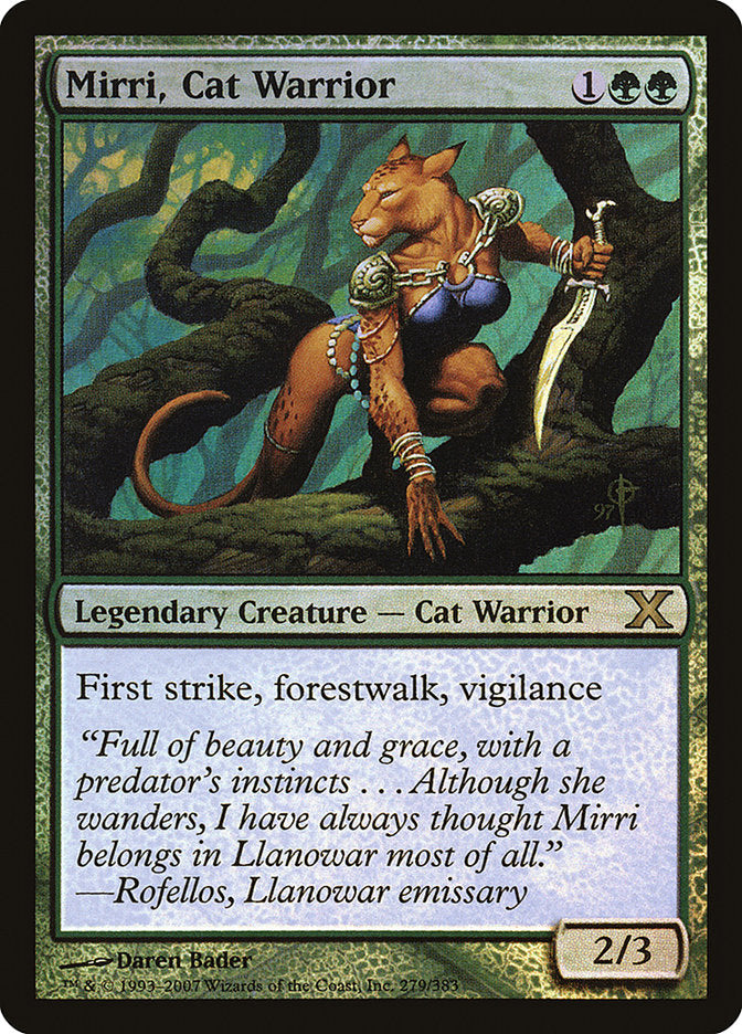 Mirri, Cat Warrior (Premium Foil) [Tenth Edition] | North Game Den