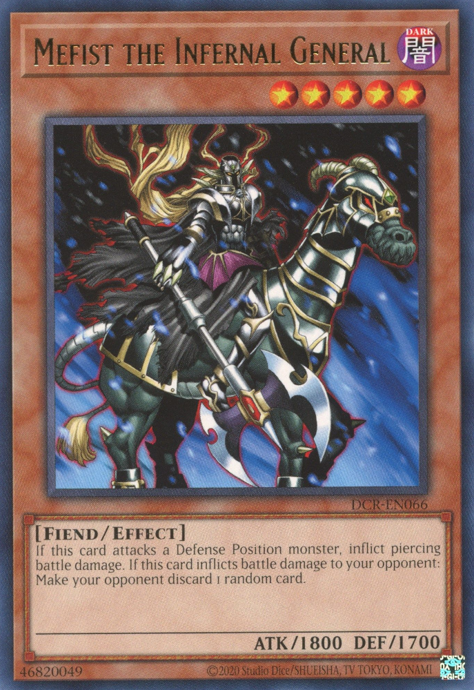 Mefist the Infernal General [DCR-EN066] Rare | North Game Den