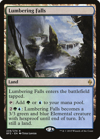 Lumbering Falls [Battle for Zendikar] | North Game Den