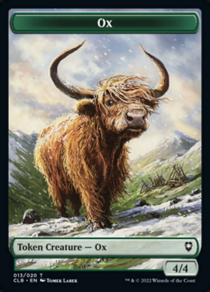 Ox Token [Commander Legends: Battle for Baldur's Gate Tokens] | North Game Den