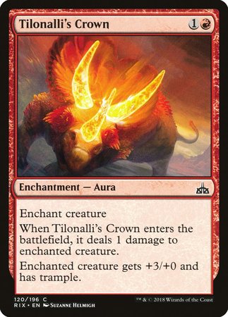 Tilonalli's Crown [Rivals of Ixalan] | North Game Den