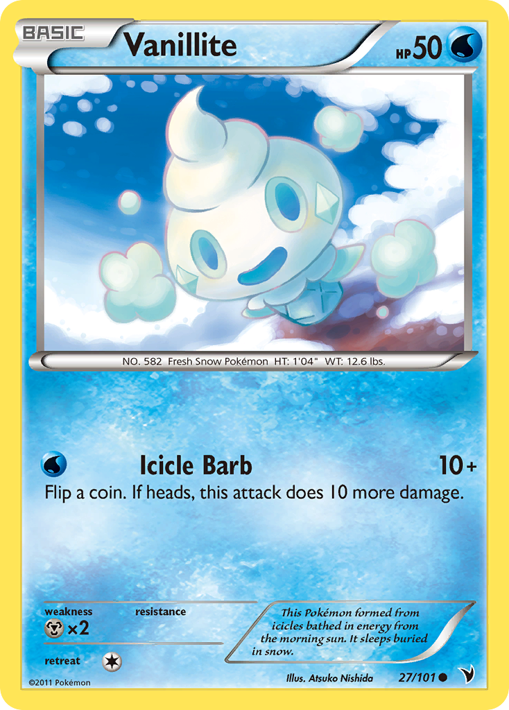 Vanillite (27/101) [Black & White: Noble Victories] | North Game Den