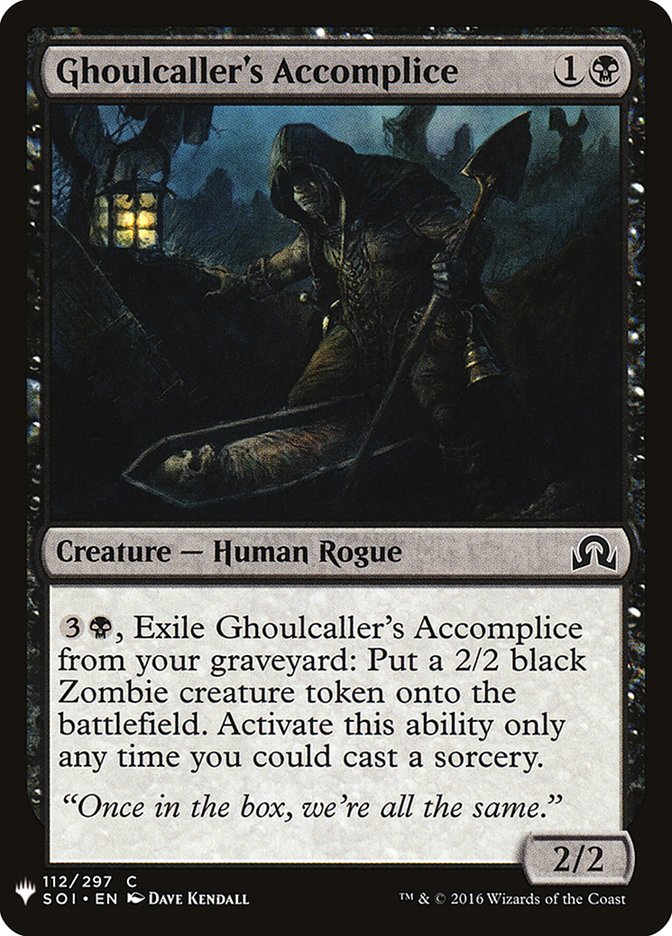 Ghoulcaller's Accomplice [Mystery Booster] | North Game Den