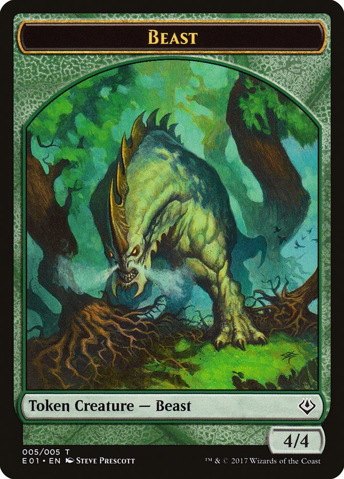 Beast (005/005) [Archenemy: Nicol Bolas Tokens] | North Game Den