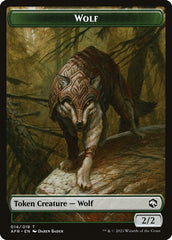 Wolf // Vecna Double-sided Token [Dungeons & Dragons: Adventures in the Forgotten Realms Tokens] | North Game Den