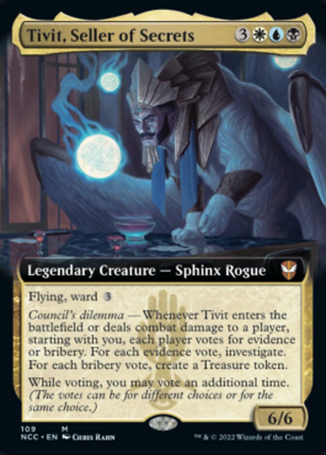 Tivit, Seller of Secrets (Extended Art) [Streets of New Capenna Commander] | North Game Den