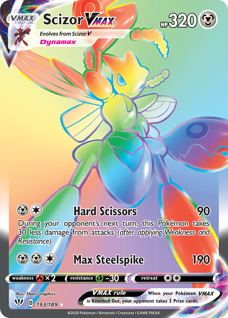 Scizor VMAX (193/189) [Sword & Shield: Darkness Ablaze] | North Game Den