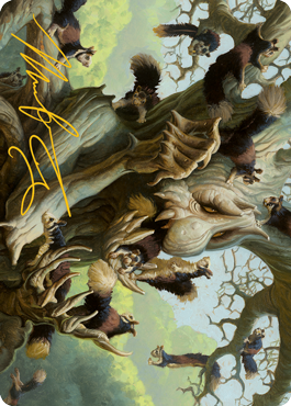 Scurry Oak Art Card (Gold-Stamped Signature) [Modern Horizons 2 Art Series] | North Game Den