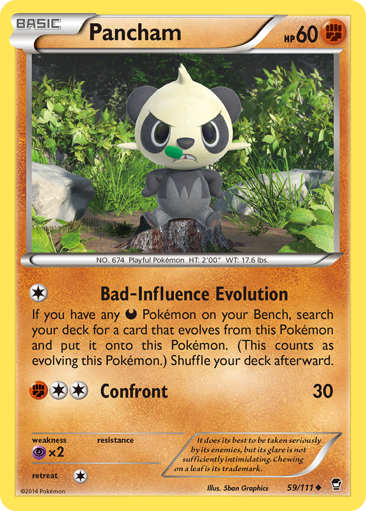 Pancham (59/111) [XY: Furious Fists] | North Game Den
