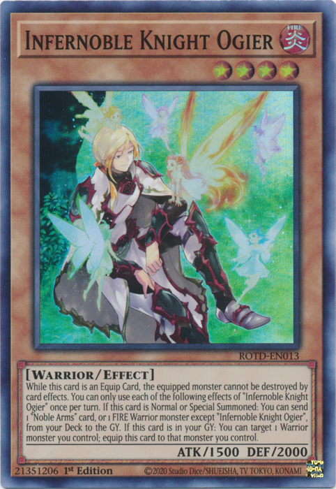 Infernoble Knight Ogier [ROTD-EN013] Super Rare | North Game Den