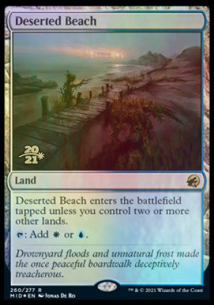 Deserted Beach [Innistrad: Midnight Hunt Prerelease Promos] | North Game Den