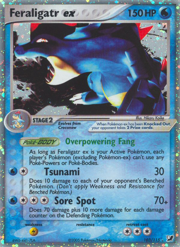 Feraligatr ex (103/115) [EX: Unseen Forces] | North Game Den