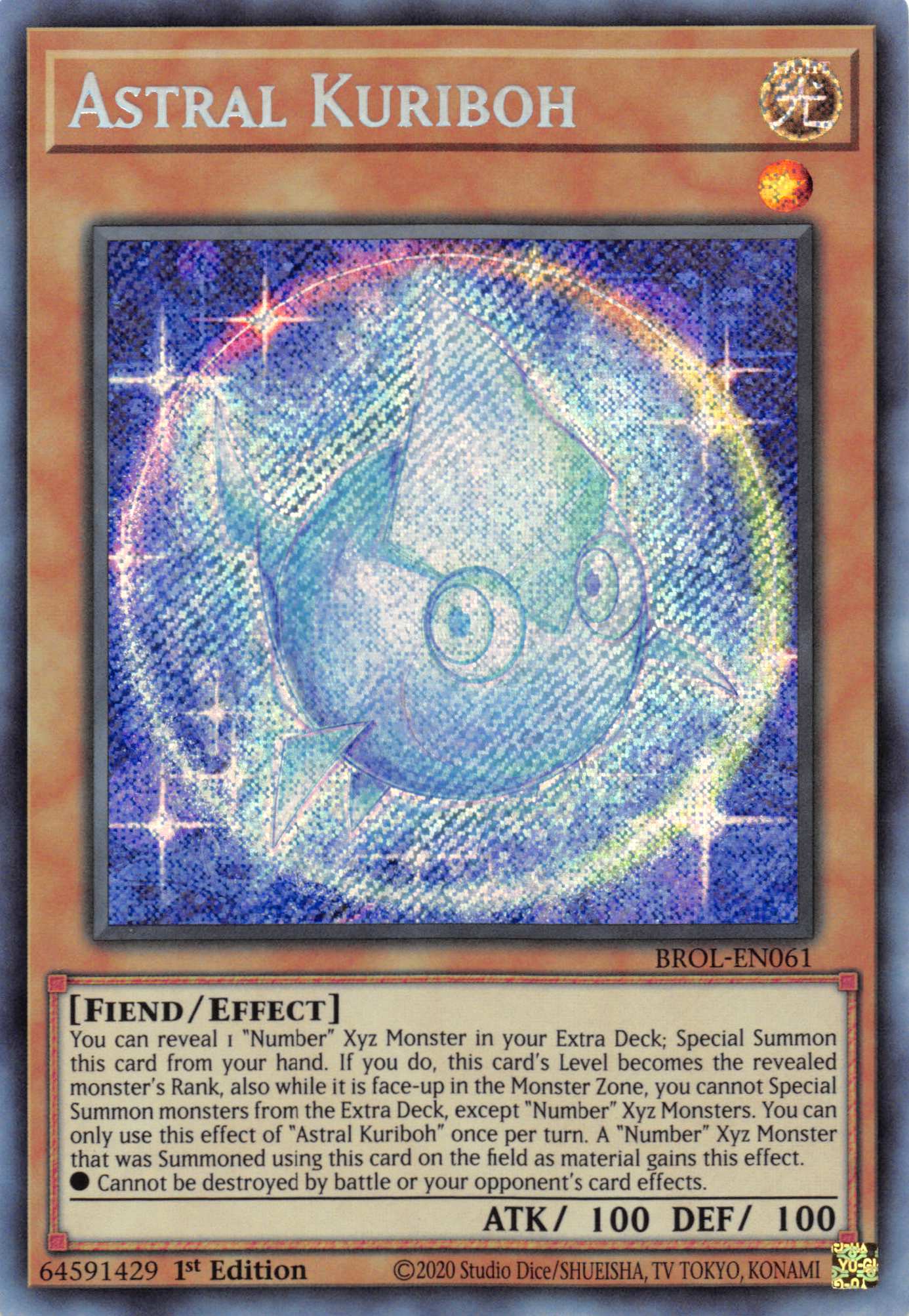 Astral Kuriboh [BROL-EN061] Secret Rare | North Game Den