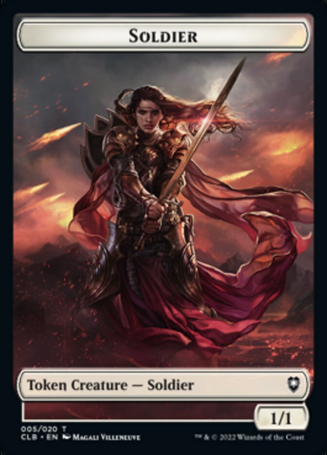 Soldier Token [Commander Legends: Battle for Baldur's Gate Tokens] | North Game Den