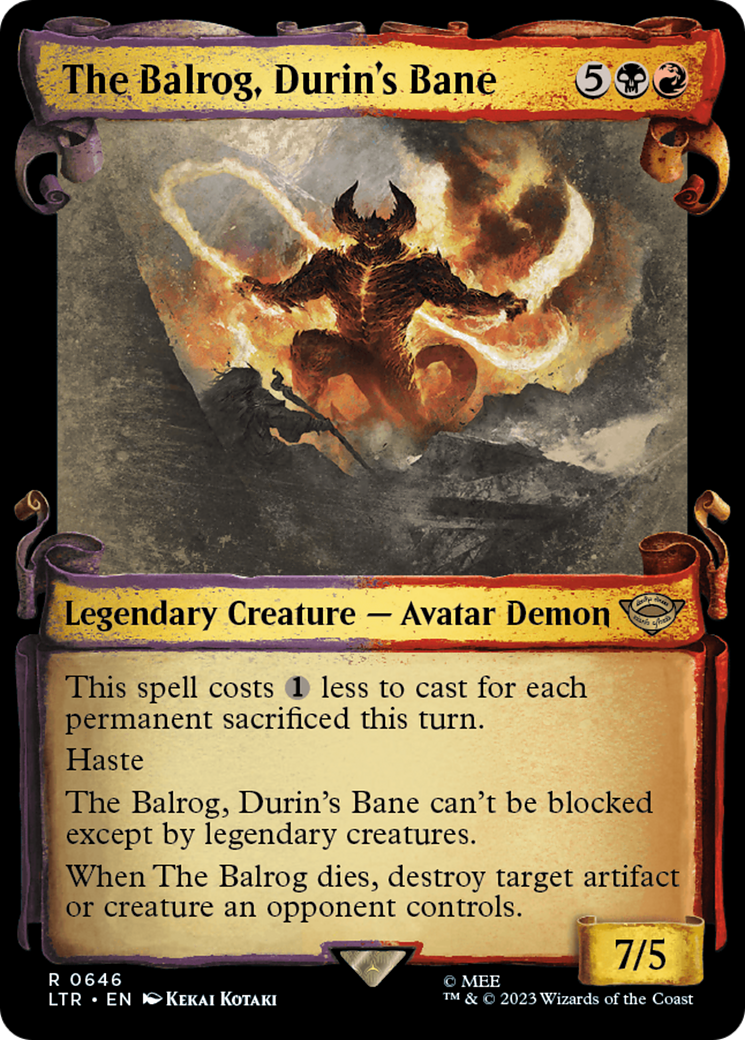 The Balrog, Durin's Bane [The Lord of the Rings: Tales of Middle-Earth Showcase Scrolls] | North Game Den