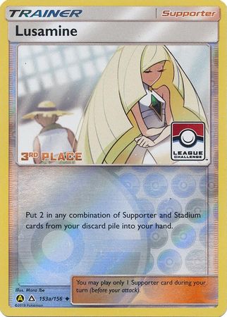 Lusamine (153a/156) (League Challenge Alt Art 3rd Place) [Sun & Moon: Ultra Prism] | North Game Den