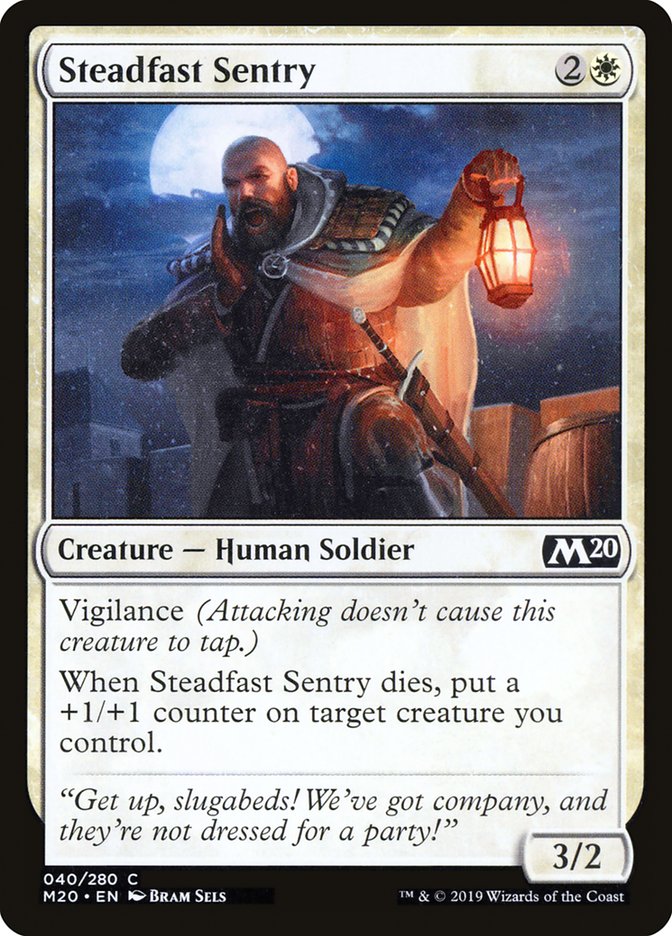 Steadfast Sentry [Core Set 2020] | North Game Den