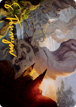 Yavimaya, Cradle of Growth Art Card (Gold-Stamped Signature) [Modern Horizons 2 Art Series] | North Game Den