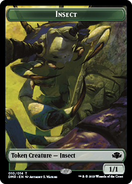 Insect // Squirrel Double-Sided Token [Dominaria Remastered Tokens] | North Game Den