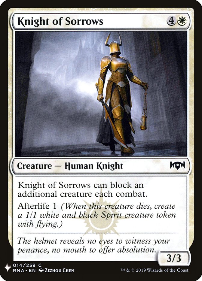 Knight of Sorrows [Mystery Booster] | North Game Den