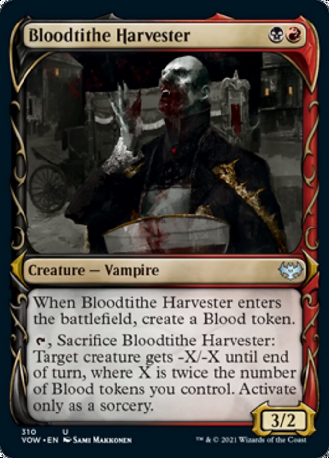 Bloodtithe Harvester (Showcase Fang Frame) [Innistrad: Crimson Vow] | North Game Den