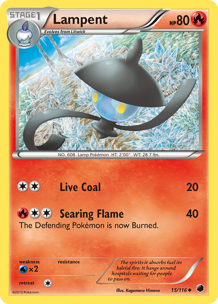 Lampent (15/116) [Black & White: Plasma Freeze] | North Game Den