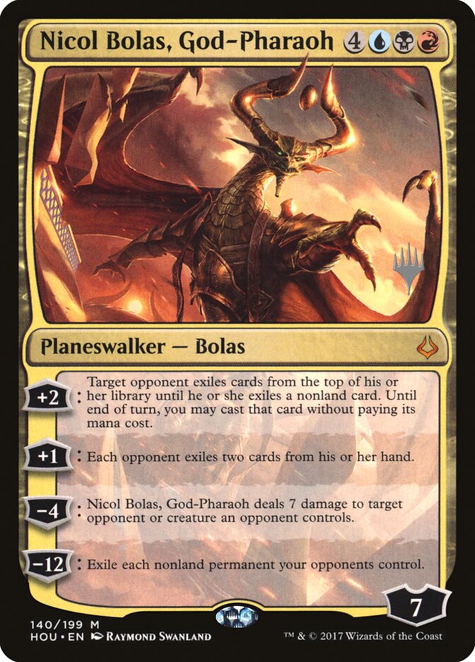 Nicol Bolas, God-Pharaoh (Promo Pack) [Hour of Devastation Promos] | North Game Den