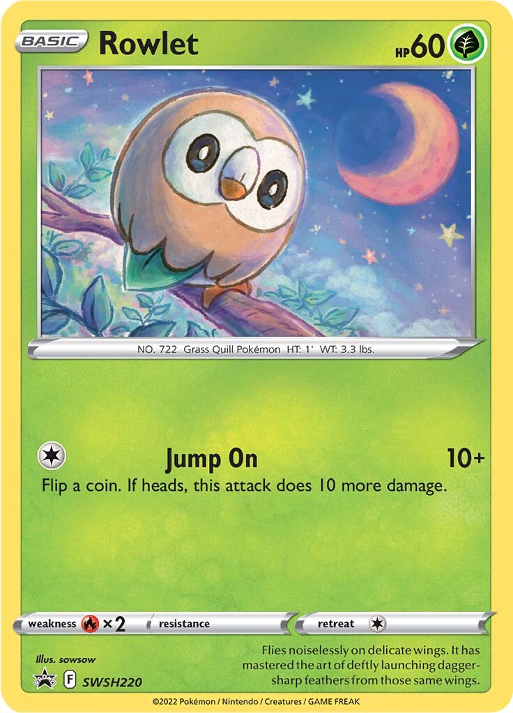 Rowlet (SWSH220) [Sword & Shield: Black Star Promos] | North Game Den