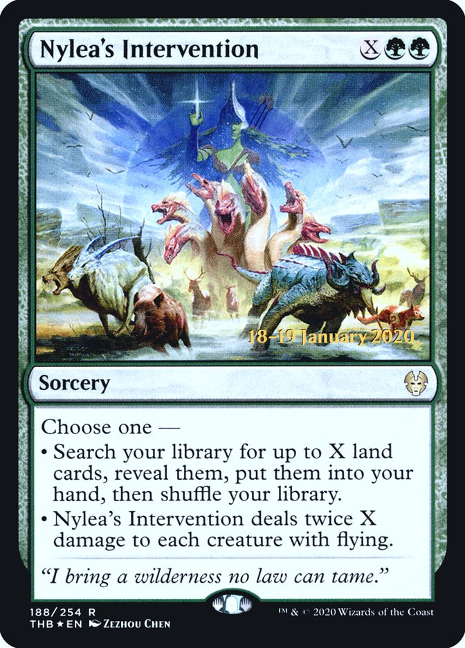 Nylea's Intervention [Theros Beyond Death Prerelease Promos] | North Game Den