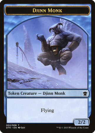 Djinn Monk Token [Dragons of Tarkir Tokens] | North Game Den