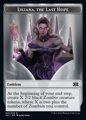 Liliana, the Last Hope Emblem // Spirit Double-sided Token [Double Masters 2022 Tokens] | North Game Den