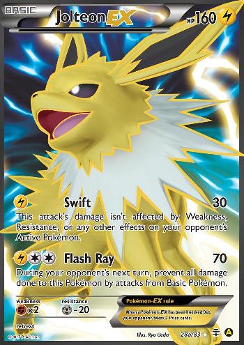 Jolteon EX (28a/83) (Alternate Art Promo) [XY: Generations] | North Game Den