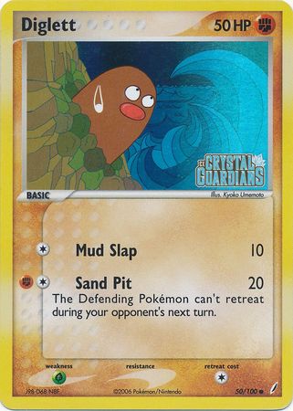 Diglett (50/100) (Stamped) [EX: Crystal Guardians] | North Game Den