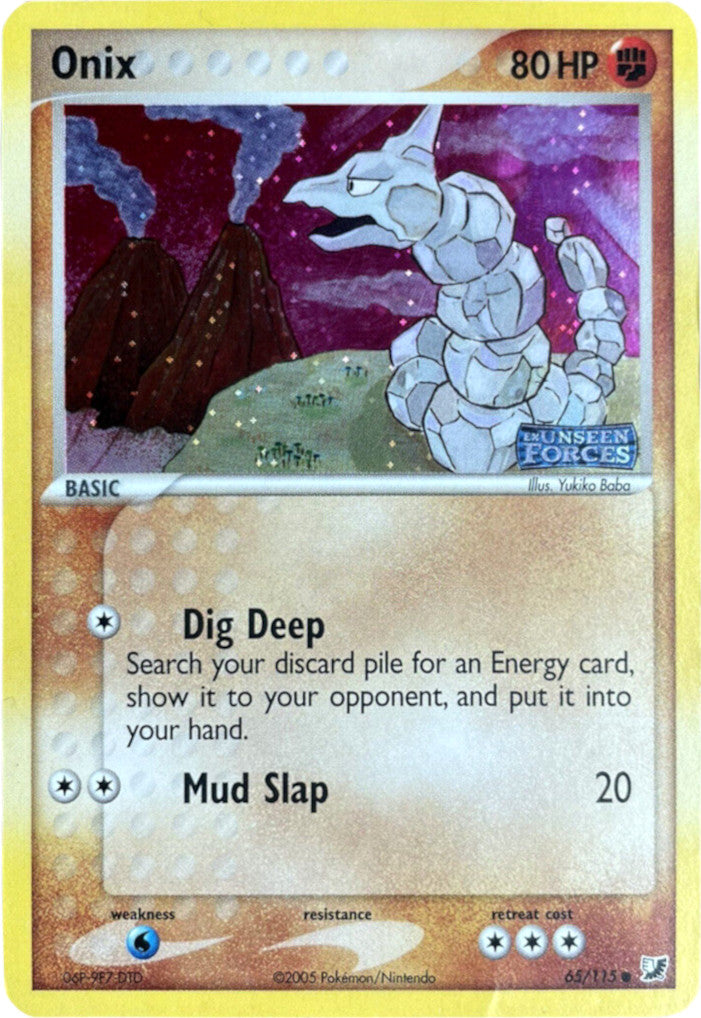 Onix (65/115) (Stamped) [EX: Unseen Forces] | North Game Den