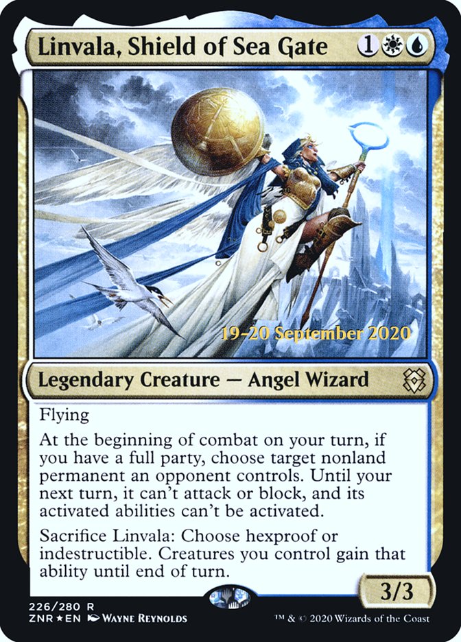 Linvala, Shield of Sea Gate  [Zendikar Rising Prerelease Promos] | North Game Den