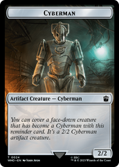 Alien // Cyberman Double-Sided Token [Doctor Who Tokens] | North Game Den