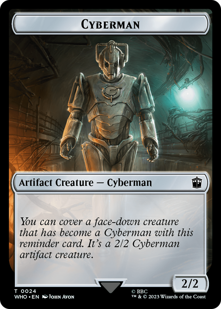 Mark of the Rani // Cyberman Double-Sided Token [Doctor Who Tokens] | North Game Den